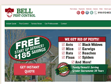 Tablet Screenshot of bellpest.com